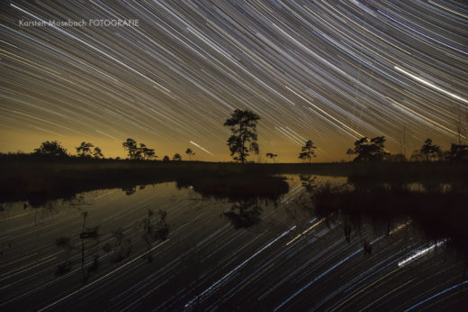 Sternenhimmel überm Moor, Foto Karsten Mosebach